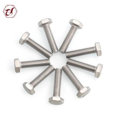 Flat Head DIN933 and Nut Stainless Steel Hex Bolt