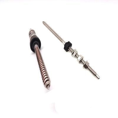 Ss201 SS304 M10 Double Head Dowel Screw for Solar Roof Mounting