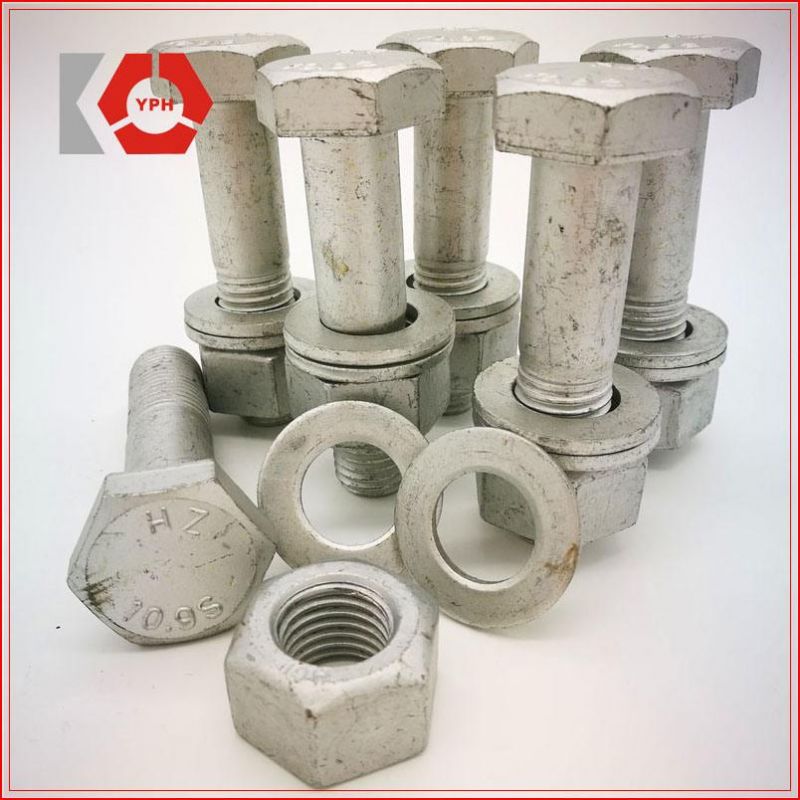 High Quality HDG Hexagonal Hex Bolt DIN933 DIN931 with Washer Cheap