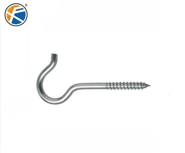 Carbon Steel Zinc Plated Open Eye Screws / Hook Screws