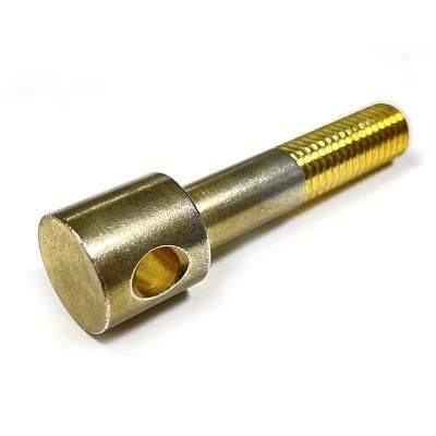 Custom CNC Turning Machining Service Cylindrical Head Slotless Screw Bolts with Hole