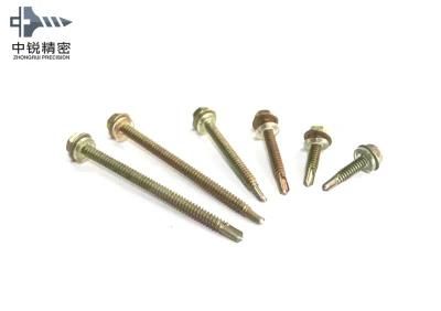 Good Quality Roofing Screw St Type Bsd for Wood with EPDM Washer Size 4.8X25mm Zinc Plated DIN7504K Self Drilling Screw
