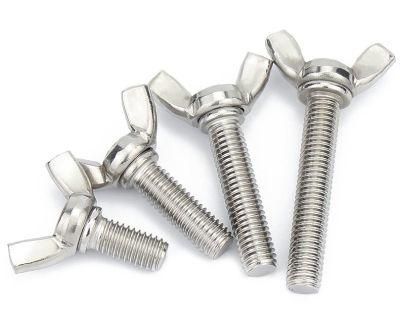 Factory Wholesale Grade A2-70 A4-80 SS304 DIN316 Wing Bolt M10 Bolts Stainless Steel Wing Bolts