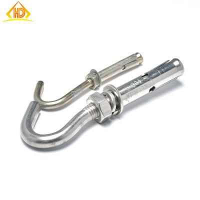 M6 M8 M10 M12 A2 A4 Galvanized Nickel Coatedhex Flange Nut Spring Waher Eye Hook J Type Sleeve Anchors