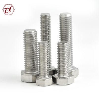 Flat Head DIN933 Bolts Stainless Steel Hex Bolt