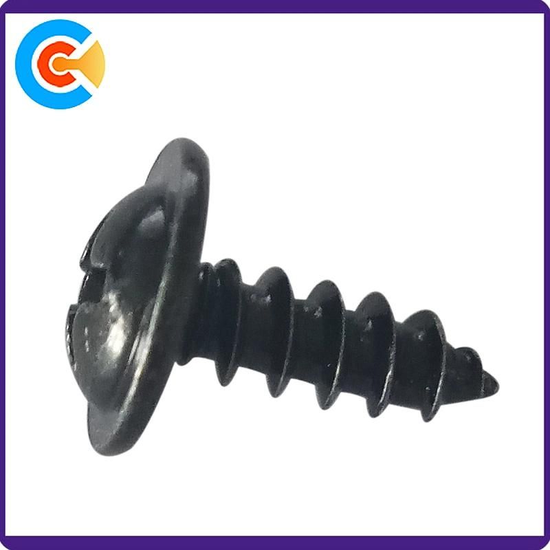Carbon Steel M4 Black Galvanized Phillips Pan Head Self-Drilling Screw