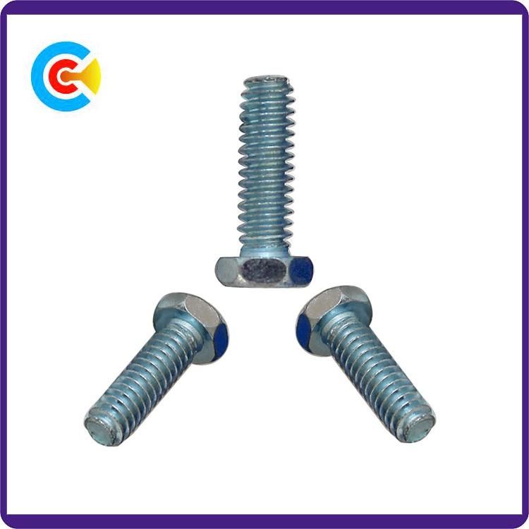 DIN/ANSI/BS/JIS Carbon-Steel/Stainless-Steel Hexagon Flange Machinery Industrial Fasteners Screws for Bridge