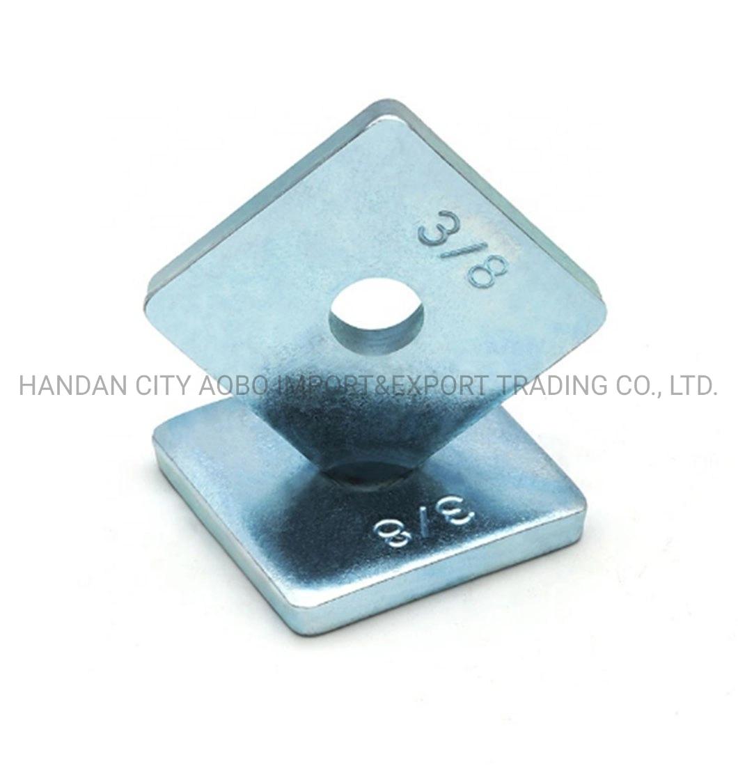 Zinc Plated 3/8 Metal Square Plate Washers Factory OEM