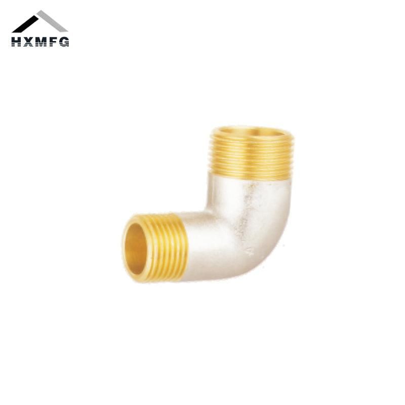 90 Degree Male Nickel Plate Brass Thread Fitting Pipe Elbow