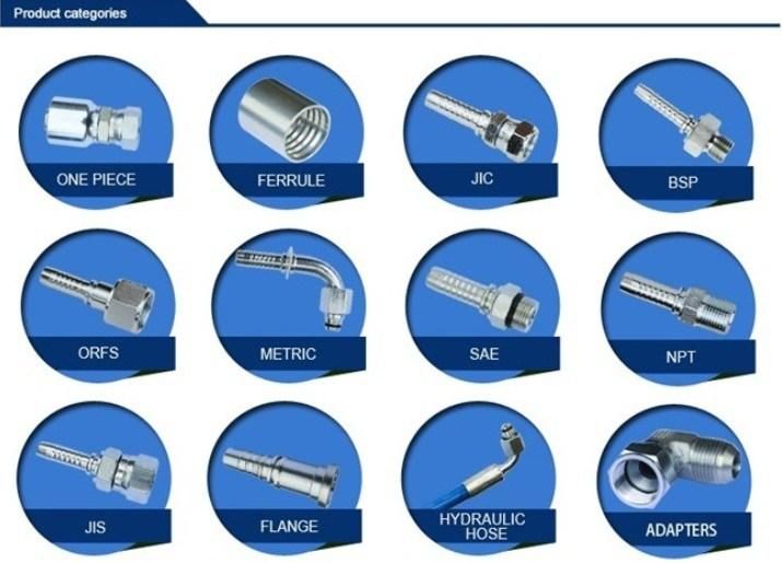 Carbon Steel Hydraulic Hose Ferrule / Hydraulic Ferrule Hose Fitting