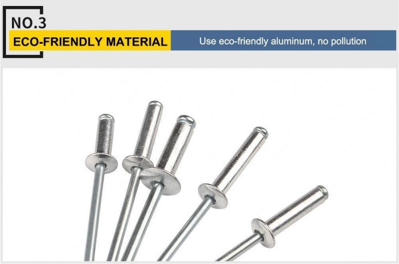 China Manufacturing Wholesale Price High Quality Stainless Steel 304 316 Blind Rivet 2.4mm Pop Rivets Spare Parts Stainless Rivets