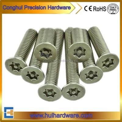 Torx Csk Head Security Machine Screw with Pin