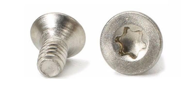 Precision Small Countersunk Torx Ss 304 Stainless Steel Flat Screw