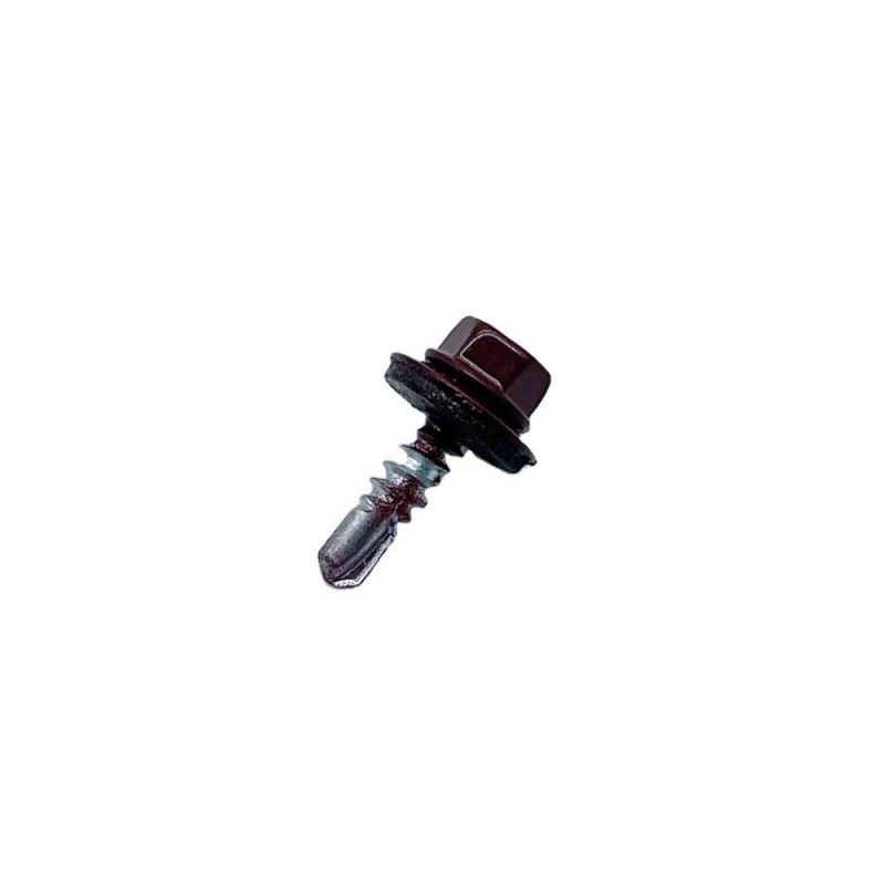 Hex Washer Head Screw with EPDM Washer, Zinc Plated PT2