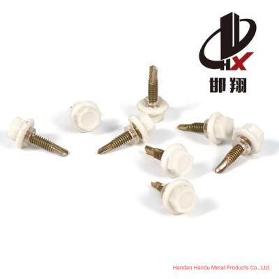 Nylon Zinc Plated Hexagon Flange Head Self-Drilling Screws Hex Head Flange Drilling Stud Self Tapping Screws