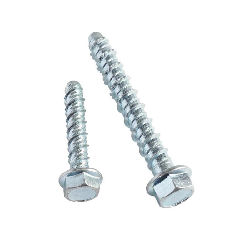 High Quality Galvanized Hexagon Head Wood Screws DIN571 Hexagon Head Tapping Screws