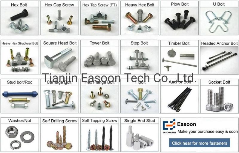 A2-70 Fasteners 316 Threaded Rod M12 M10 M8 M6 with Full Thread