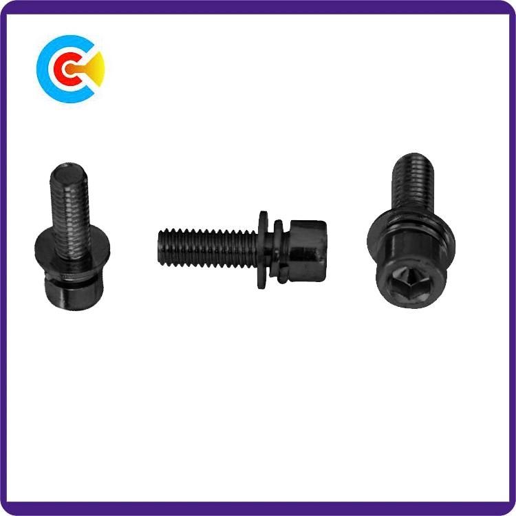 Custom Stainless Steel/4.8/8.8/10.9 Fastener Hexagon Cheese Head Screw with Washer