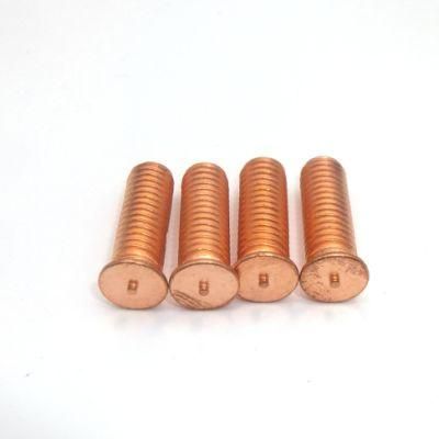 M5 Carbon Stainless Steel Copper Plating Threaded Brass Spot Welding Stud Bolt