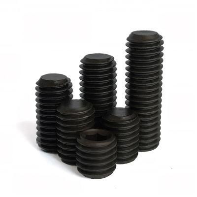 12.9 Grade Alloy Steel Oxide Black DIN913 Flat Point Hex Socket Set Grub Screw