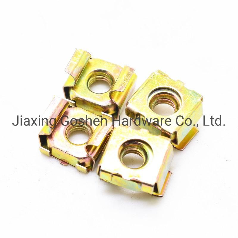 Yellow Zinc Plated Carbon Steel Grade 4 M8 Cage Nuts