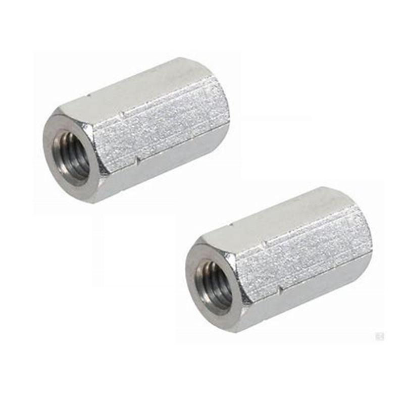 DIN6334 Zinc Plated Long Hexagon Coupling Nut