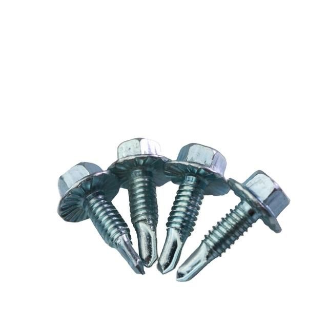 Hex Flange Head Self Drilling Screw with Serrated