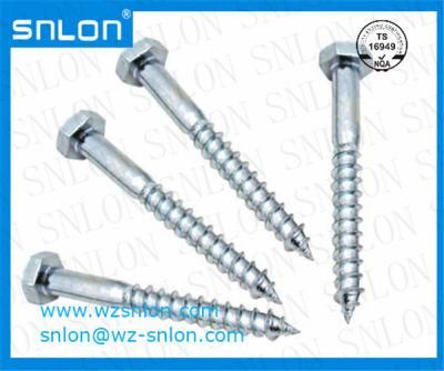 Hex Head Self Tapping Screws White Zinc Plated