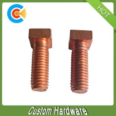 Carbon Steel M8 Plated Color Zinc Square Head Screws