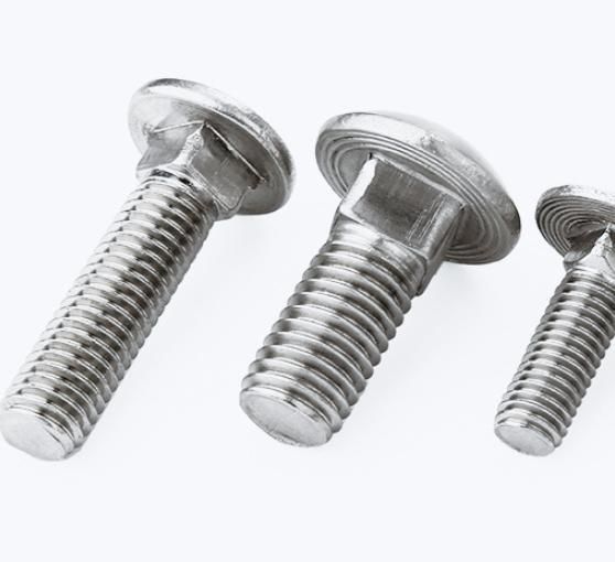 Galvanized & Stainless Steel SUS304/316 (A2/A4) Round Head Screw Square Neck Carriage Bolts Screws