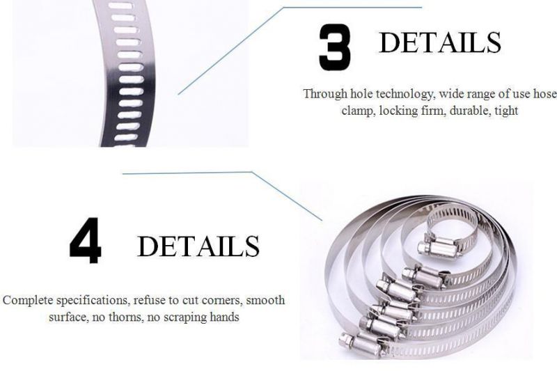 Ss 304 American Type Hose Clamp