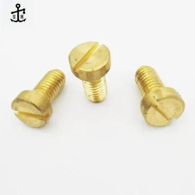 M1-M10 High Quality Customized Japanese Standard Fasteners Brass Bolt and Nut JIS B 1101 Slotted Flat Fillister Head Screws Made in China