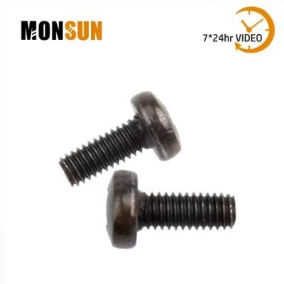 DIN 7985 Black Zinc Passivated Steel Pan Head Pozidriv Machine Screws