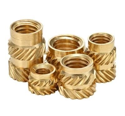 Knurled Copper Round Head Heat Staking Brass Insert Nut for Plastic