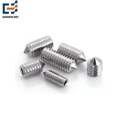 Plunger Tube Retainer Screw/Hexagon Socket Set Screw Cone End Grub Screw Ball Point Spring Set Screws