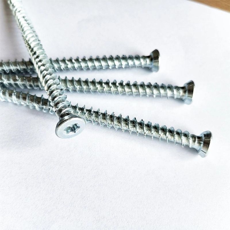 Concrete Screw T30. Hi-Low Thread, Zinc Plated Torx Screw