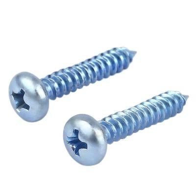 Steel Blue White Zinc Phillips Trough 12-150mm Pan Head Tapping Screw