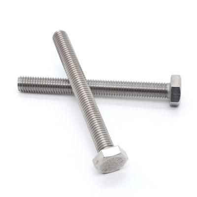 Made in China Fastener Stainless Steel 304 316 DIN931 DIN933 ANSI Hex Head Bolt and Nut