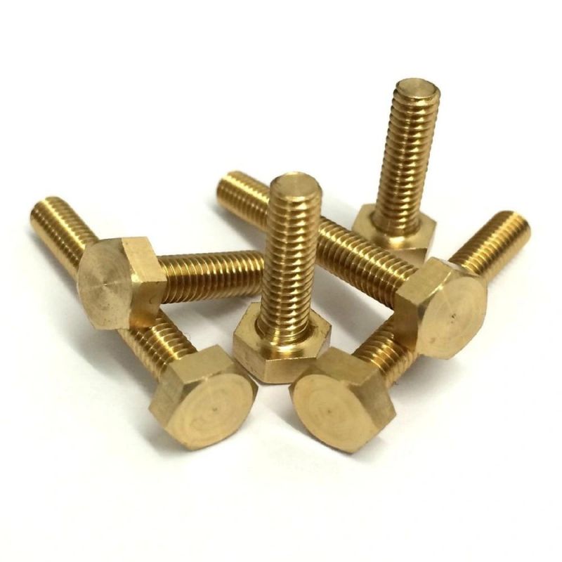High Carbon Steel Brass Phosphor Bronze Grade 8 Hex Head Screws Bolts