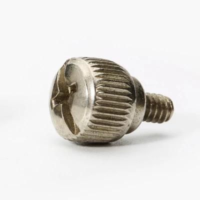 Nickel Plated Thumb Knurled Phillips-Slotted Head Shoulder Screws