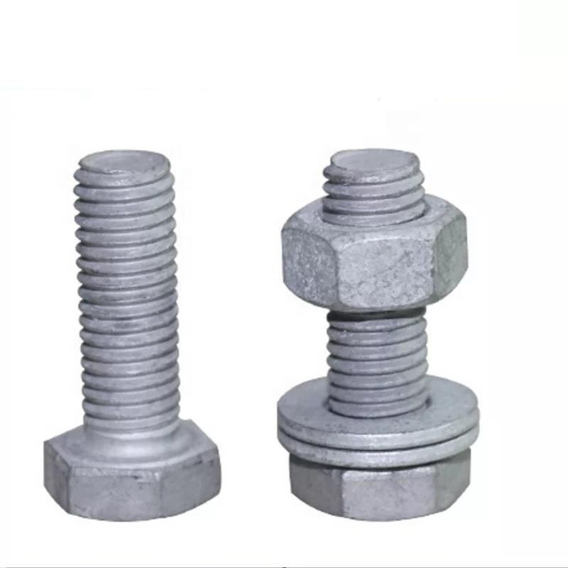 High Quality Building Industry Hot-DIP Galvanized Bolts and Nuts Hot DIP Galvanized Screws