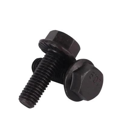 Hexagonal Flange Washer Head Screw 8.8 Grade Black Oxide Zinc or HDG Hot DIP Gavlvanized Bolt