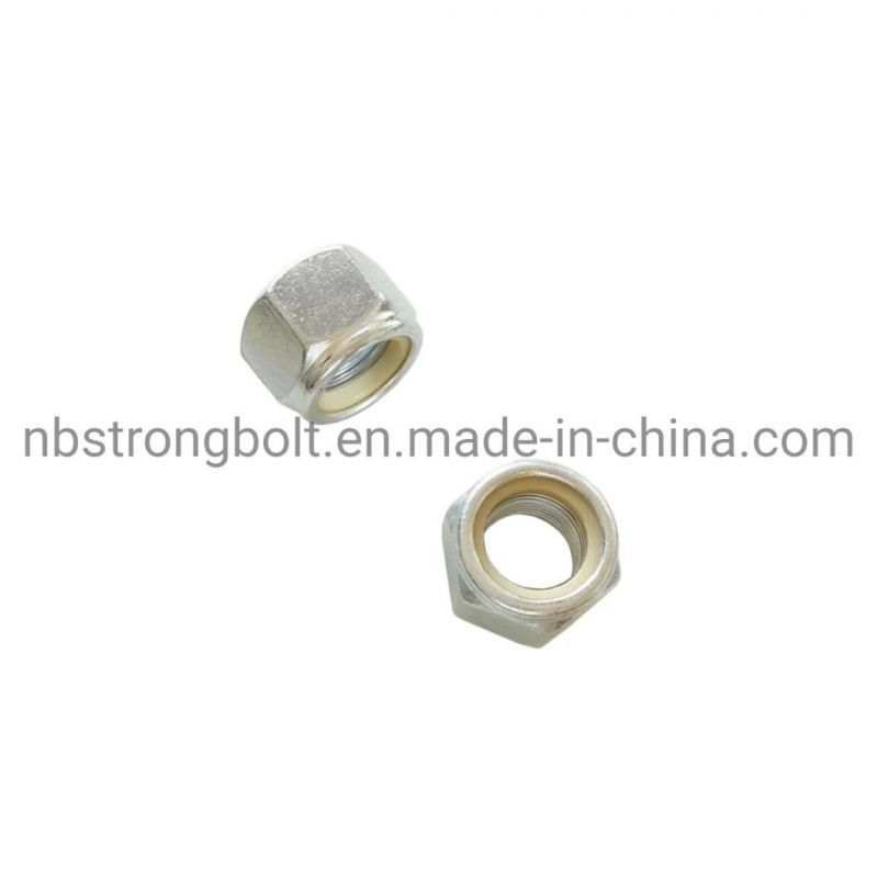 Nylon Nut M24X2-ISO10512-B-Class 10-White Zinc Cr3+