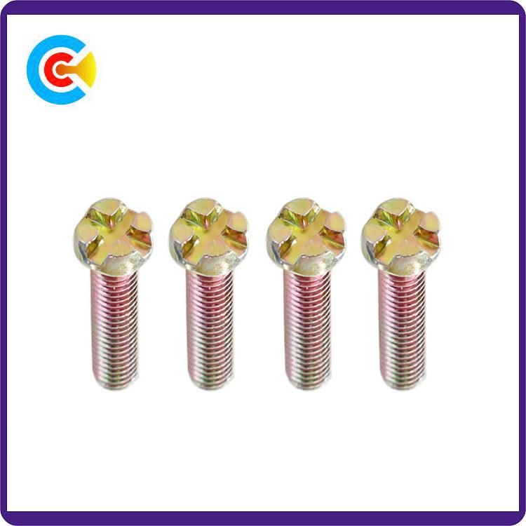 GB/DIN/JIS/ANSI Carbon-Steel/Stainless-Steel 4.8/8.8/10.9 Galvanizeddouble V Head Screw for Building