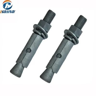 HDG Surface Carbon Steel Anchor Bolt with Nut and Washer