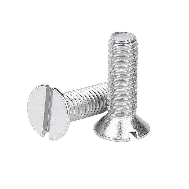 DIN963 Slotted Countersunk Head Machine Screw, Slotted Cheese Head