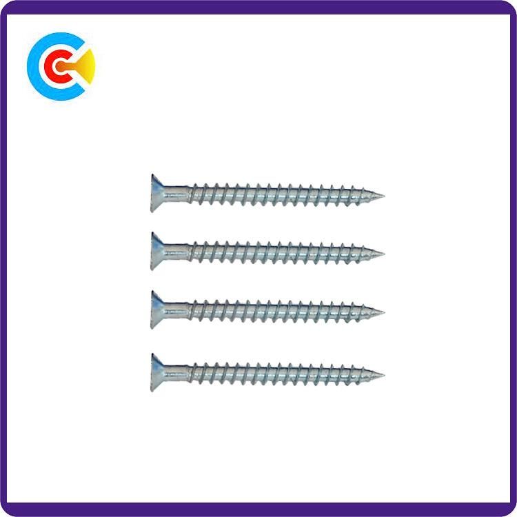 DIN/ANSI/BS/JIS Carbon-Steel/Stainless-Steel DIN/ANSI/BS/JIS Carbon-Steel/Stainless-Steel Plum Countersunk Head Self Tapping Screws