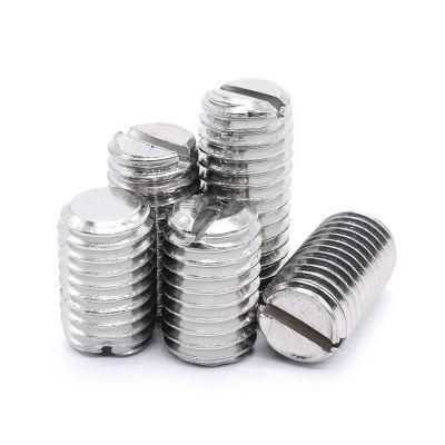 ISO 4766 Stainless Steel DIN 551 Slotted Set Screw with Flat Point
