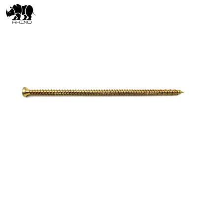 White / Yellow Zinc, Small Head Torx T30 Recess Concrete Screw