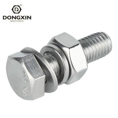 M4 M6 304L/316L Hardware Fastener Hex Bolt and Nut